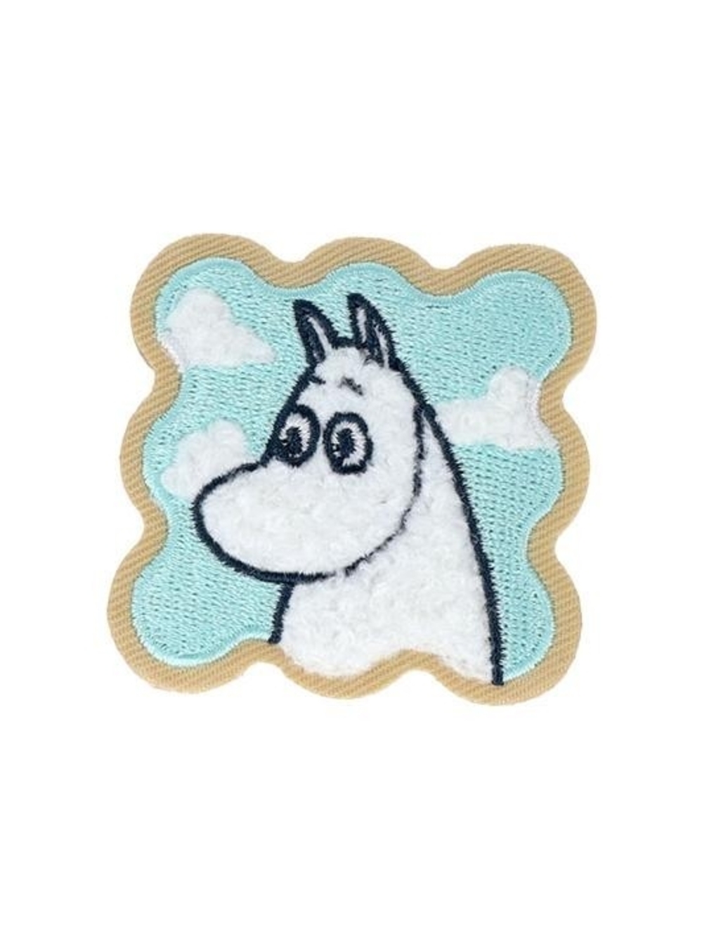 Moomin Plush Fluffy Patch Sagara Embroidery Sticker Or Iron-on Patch New 4cm